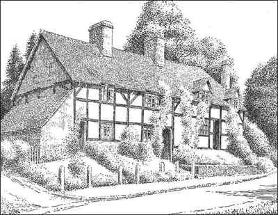 Barston, cottages, Warwickshire