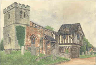 Berkswell, church, Warwickshire