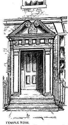 doorway, Temple Row, Birmingham