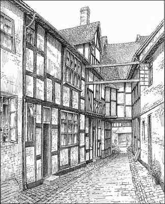 Bridgnorth, timbered building, Shropshire