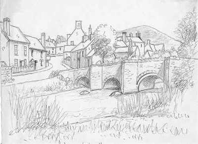 Clun, bridge, Shropshire