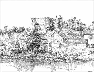 Haverfordwest castle, Pembrokeshire