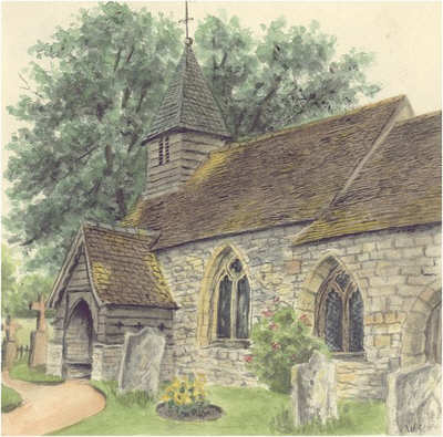 Kinwarton church, Alcester, Warwickshire