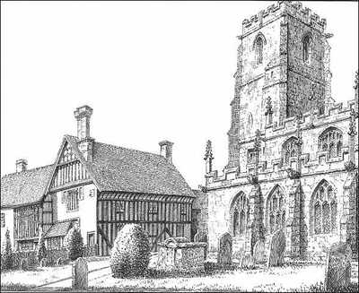 Knowle church, Guild House, Warwickshire