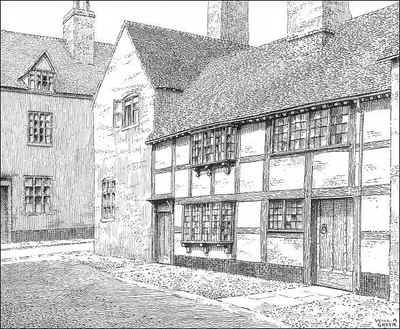 Lichfield, timbered house, Staffordshire