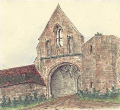 Maxstoke, priory, gatehouse, Warwickshire