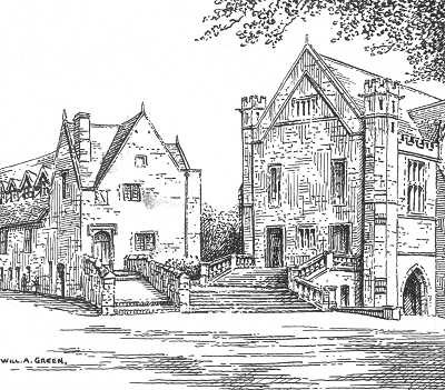 Repton, school, Priory, Derbyshire