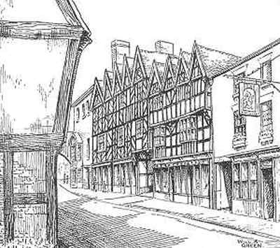 Shifnal, timbered house, Shropshire