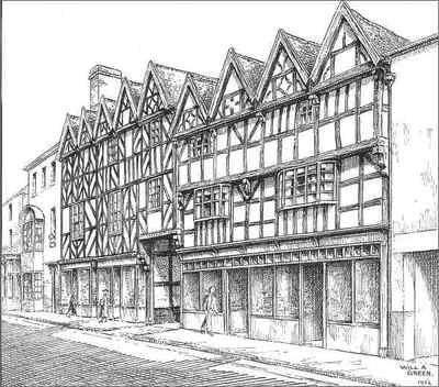 Shifnal, timbered house, Shropshire