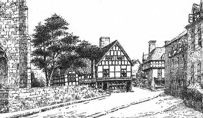 Upton on Severn, timbered house, Worcestershire