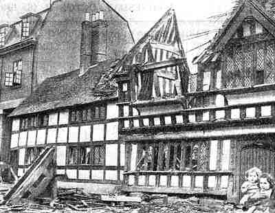 Fords hospital, Coventry, war damage